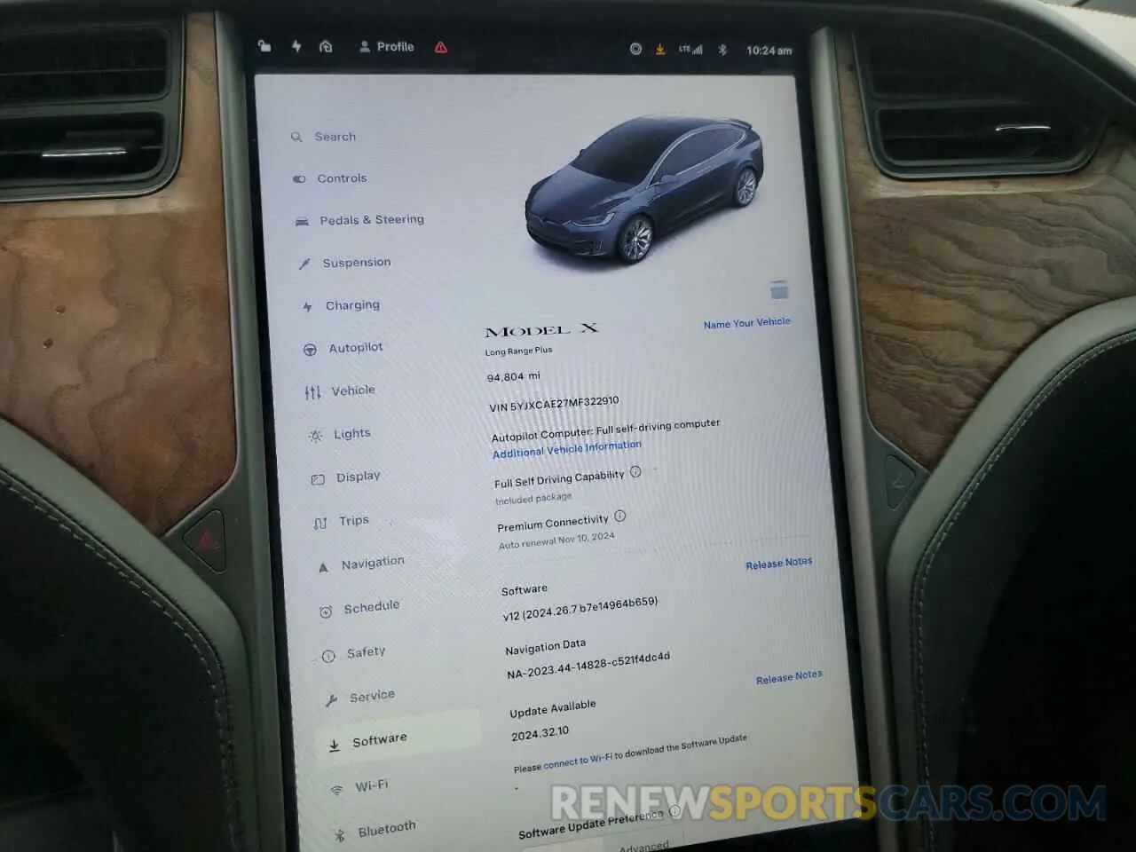 9 fotografías del automóvil dañado 5YJXCAE27MF322910 TESLA MODEL X 2021