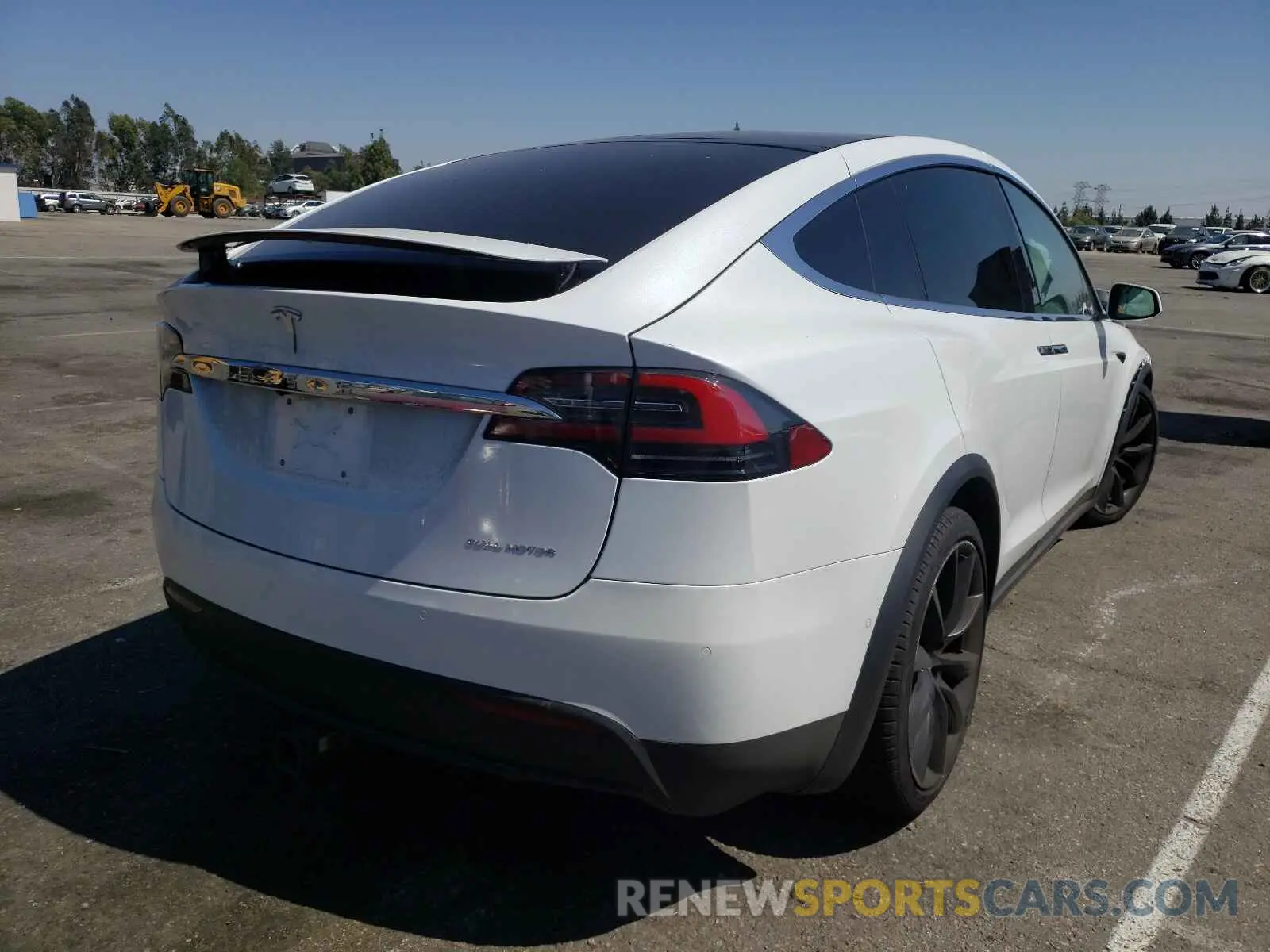 4 fotografías del automóvil dañado 5YJXCBE20MF323659 TESLA MODEL X 2021