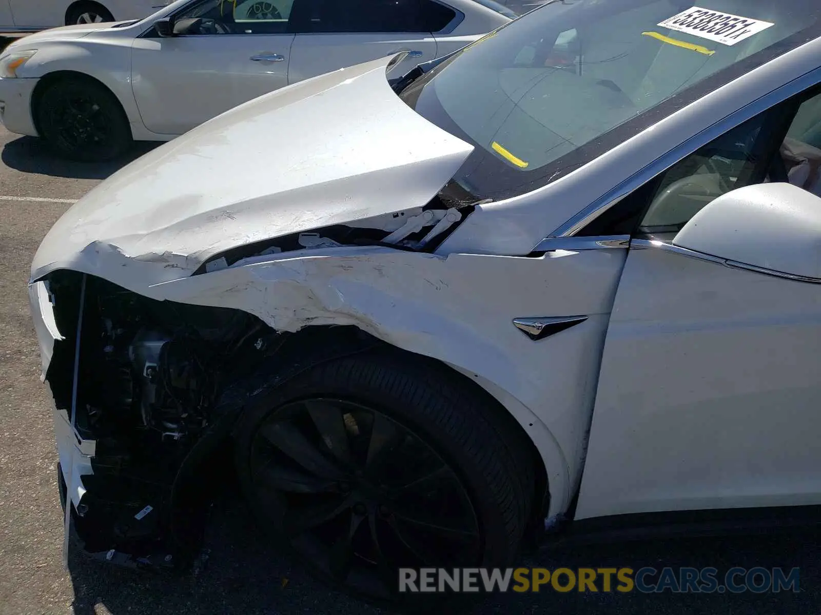 9 fotografías del automóvil dañado 5YJXCBE20MF323659 TESLA MODEL X 2021