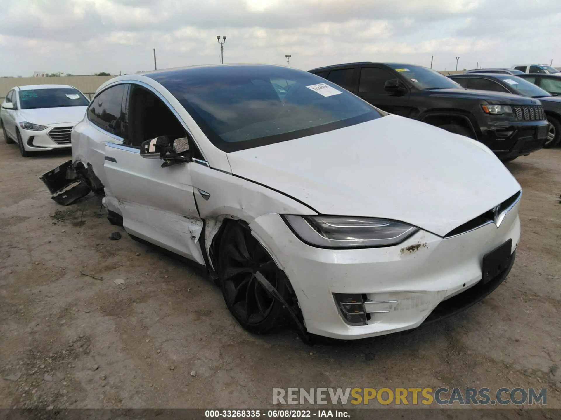 1 fotografías del automóvil dañado 5YJXCBE21MF325050 TESLA MODEL X 2021