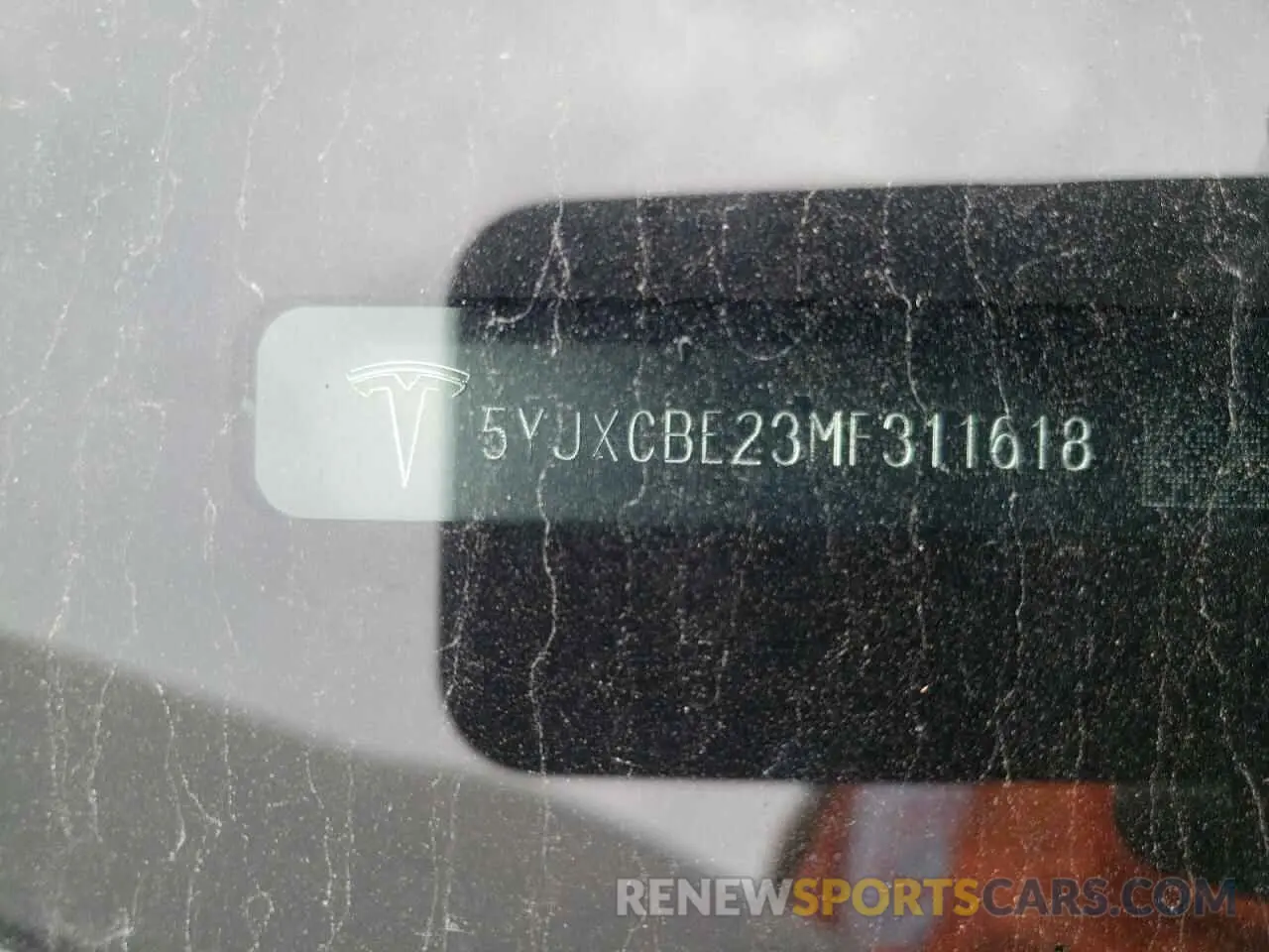 10 fotografías del automóvil dañado 5YJXCBE23MF311618 TESLA MODEL X 2021