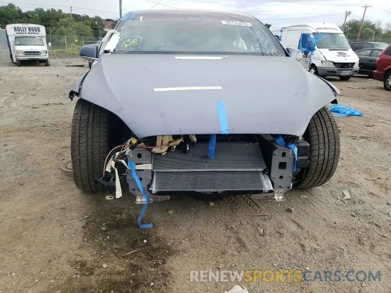 9 fotografías del automóvil dañado 5YJXCBE23MF311618 TESLA MODEL X 2021