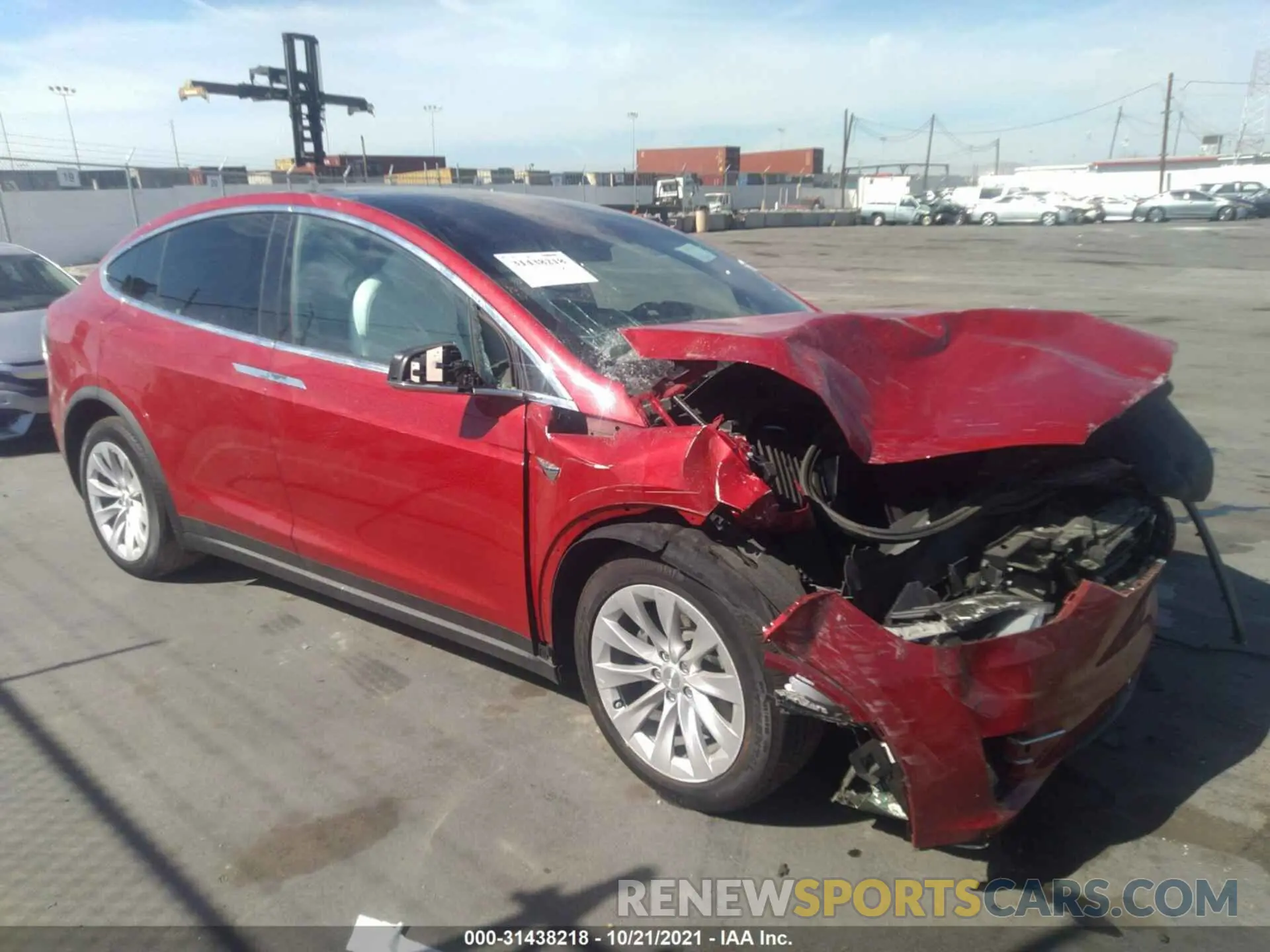 1 fotografías del automóvil dañado 5YJXCBE2XMF322776 TESLA MODEL X 2021