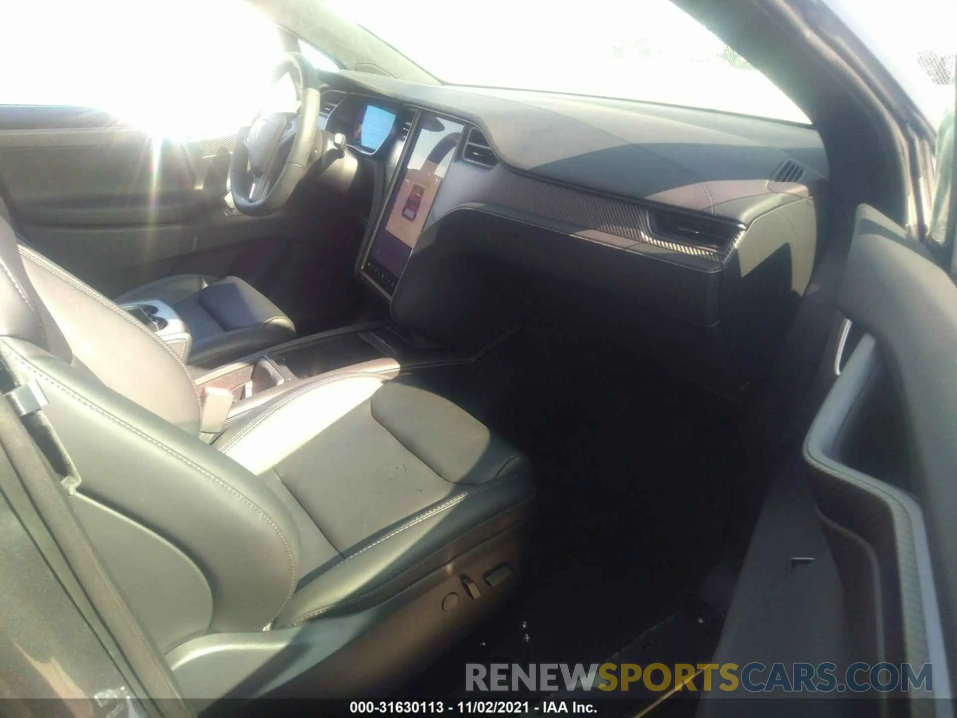 5 fotografías del automóvil dañado 5YJXCBE43MF321759 TESLA MODEL X 2021
