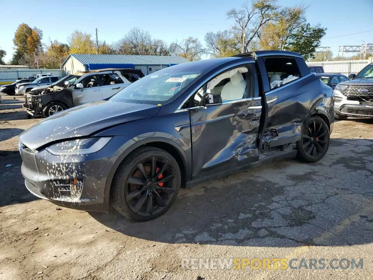 1 fotografías del automóvil dañado 5YJXCBE44MF324718 TESLA MODEL X 2021