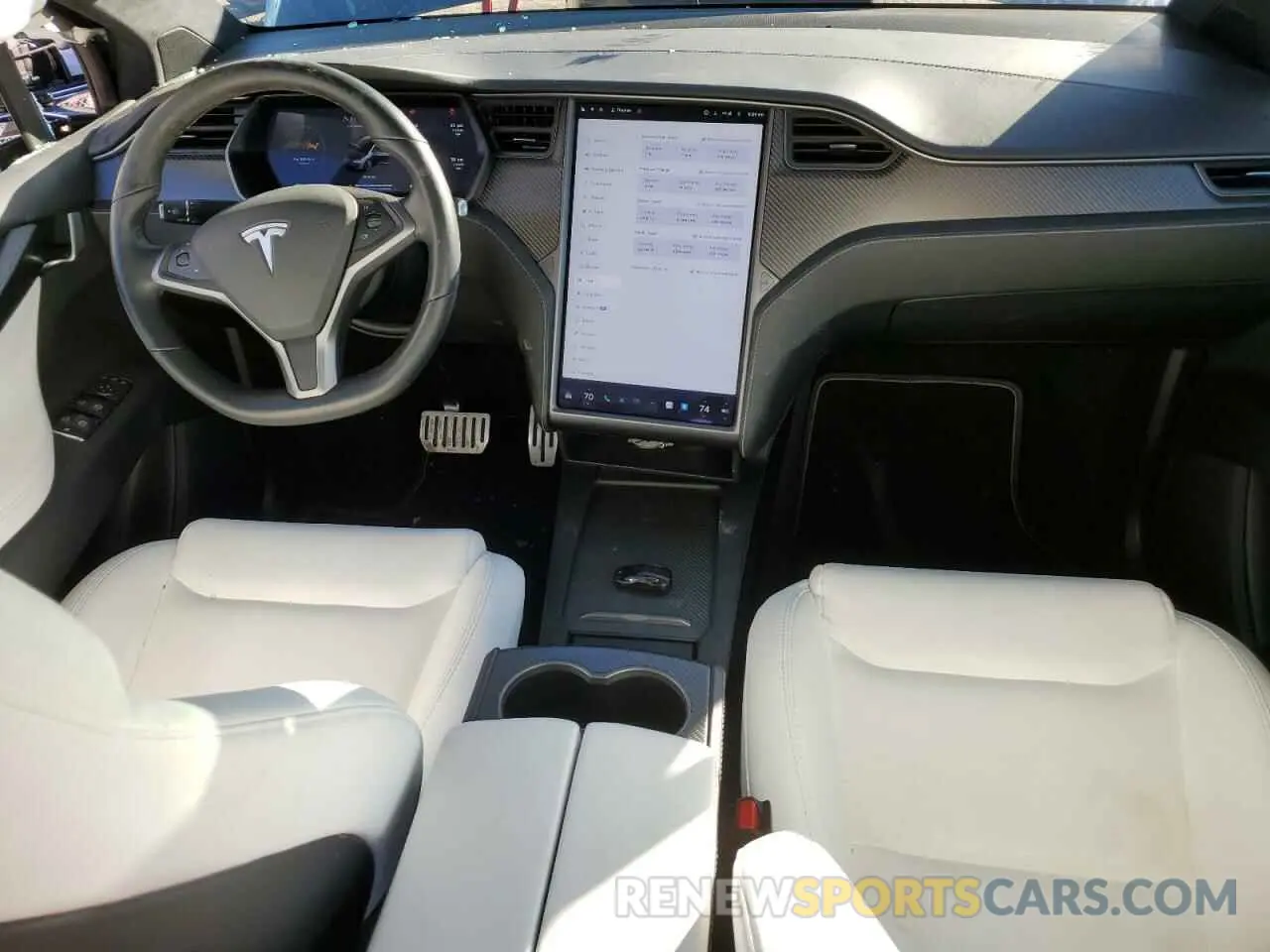 8 fotografías del automóvil dañado 5YJXCBE44MF324718 TESLA MODEL X 2021