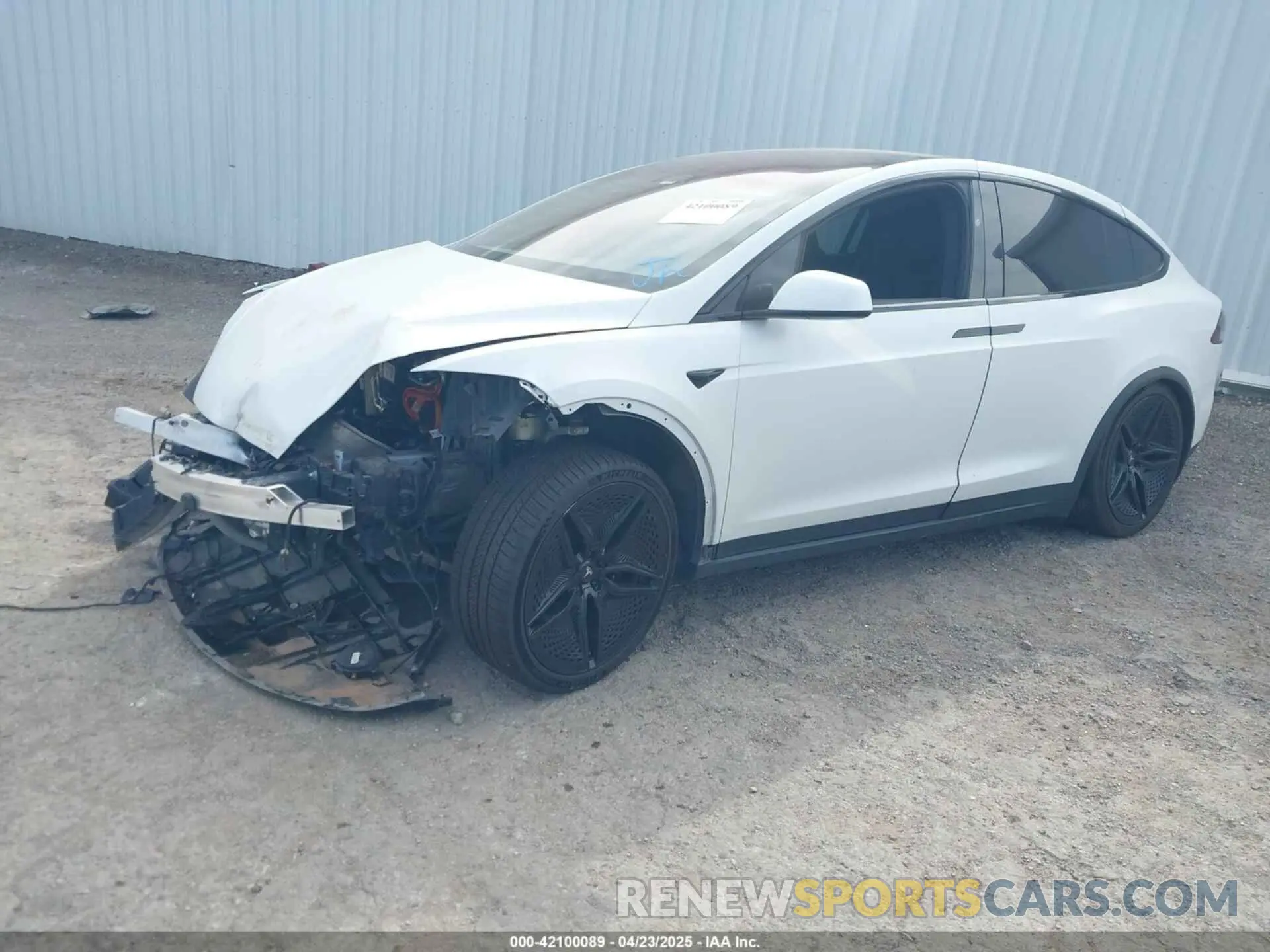 2 fotografías del automóvil dañado 5YJXCBE51MF326418 TESLA MODEL X 2021