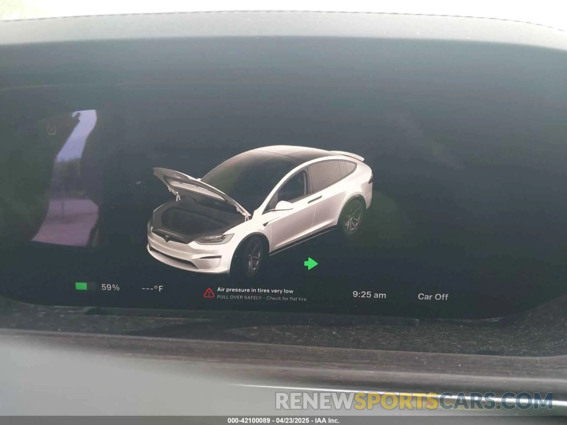 7 fotografías del automóvil dañado 5YJXCBE51MF326418 TESLA MODEL X 2021