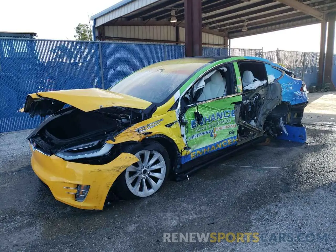 1 fotografías del automóvil dañado 5YJXCDE21MF325092 TESLA MODEL X 2021