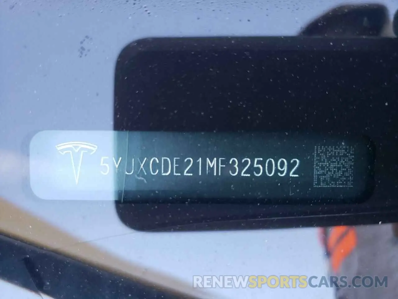 13 fotografías del automóvil dañado 5YJXCDE21MF325092 TESLA MODEL X 2021