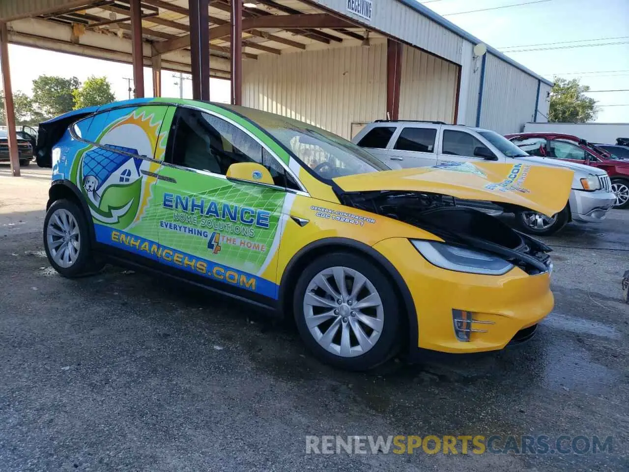 4 fotografías del automóvil dañado 5YJXCDE21MF325092 TESLA MODEL X 2021