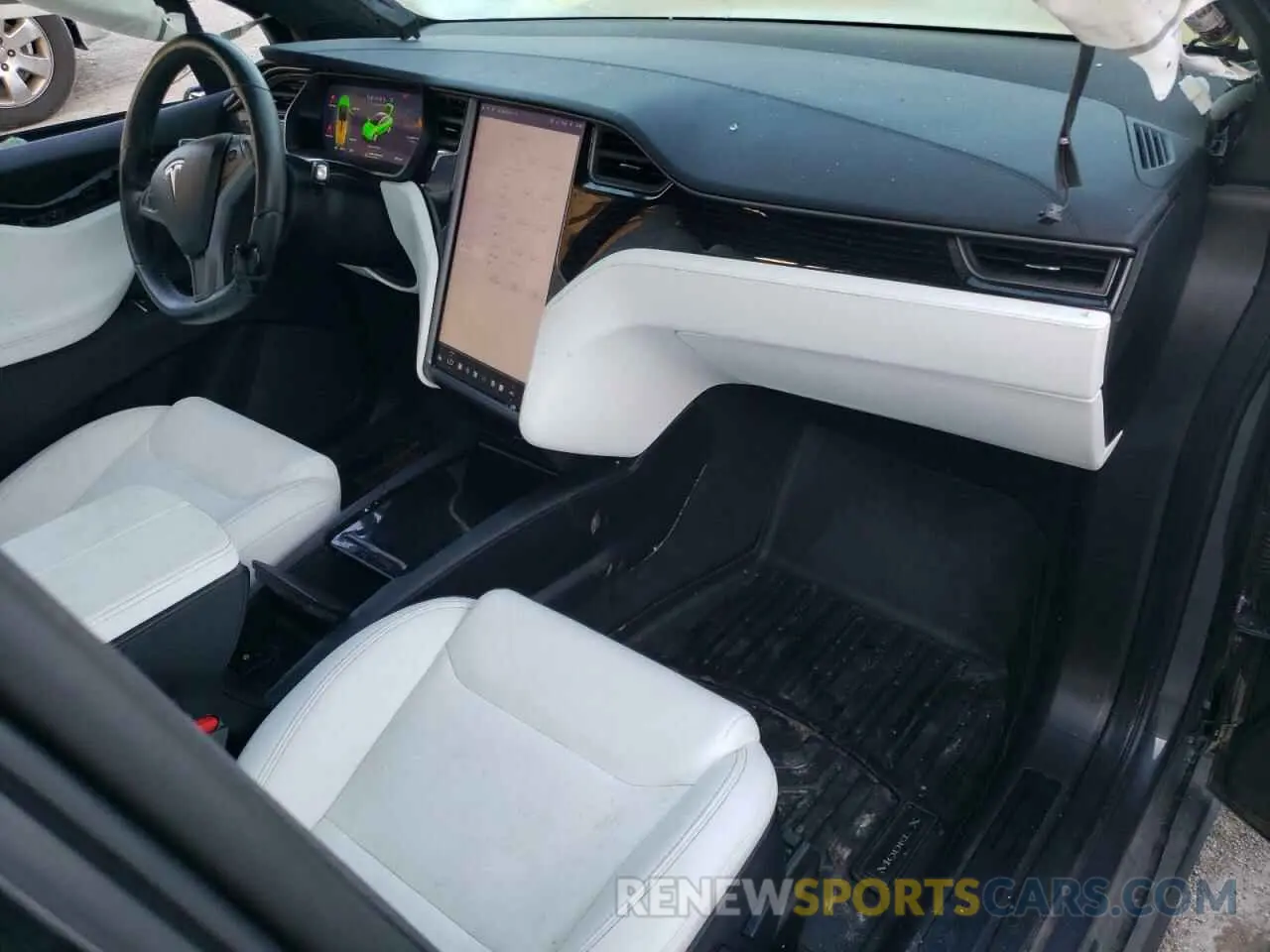 8 fotografías del automóvil dañado 5YJXCDE21MF325092 TESLA MODEL X 2021
