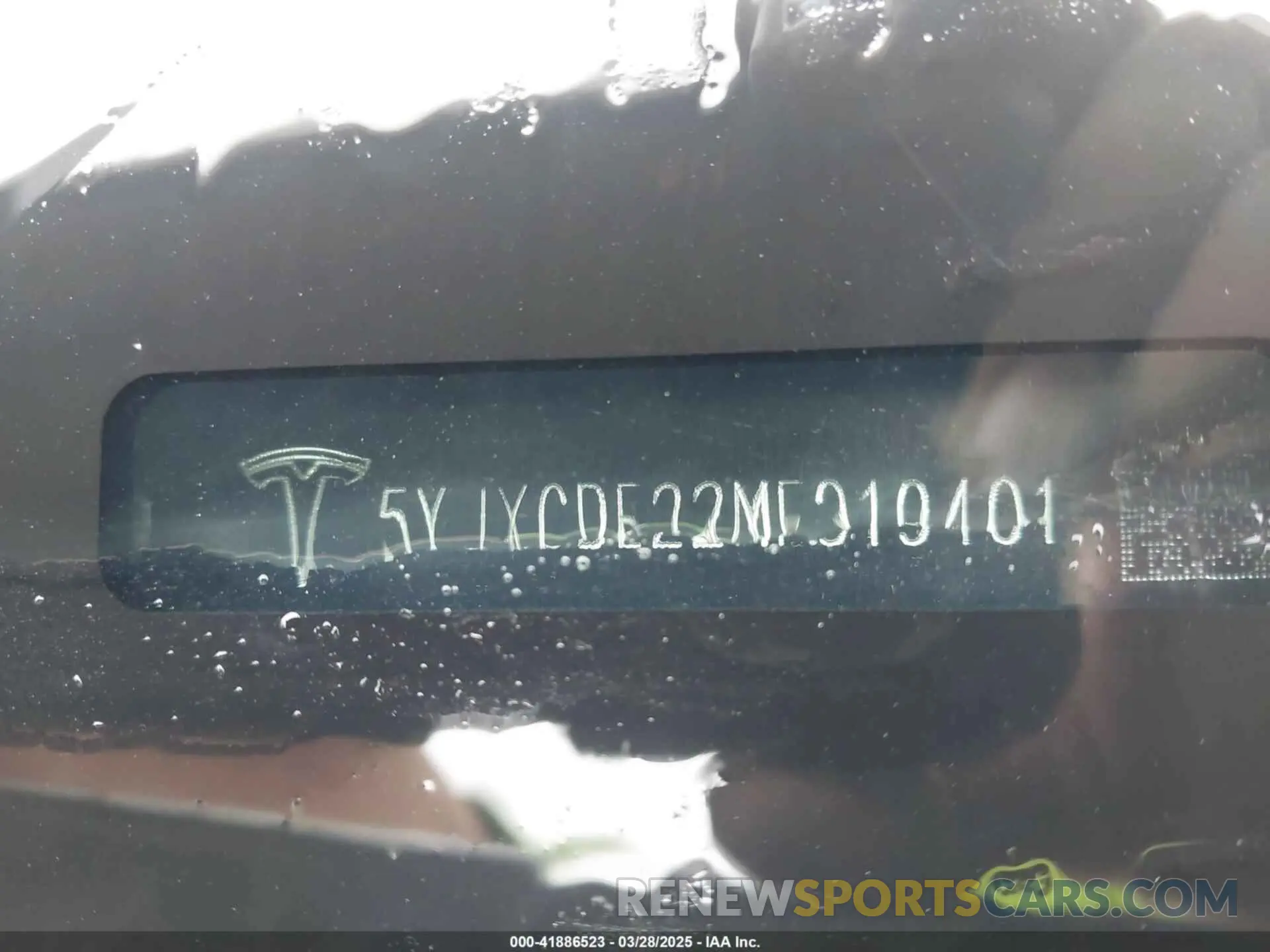 9 fotografías del automóvil dañado 5YJXCDE22MF319401 TESLA MODEL X 2021