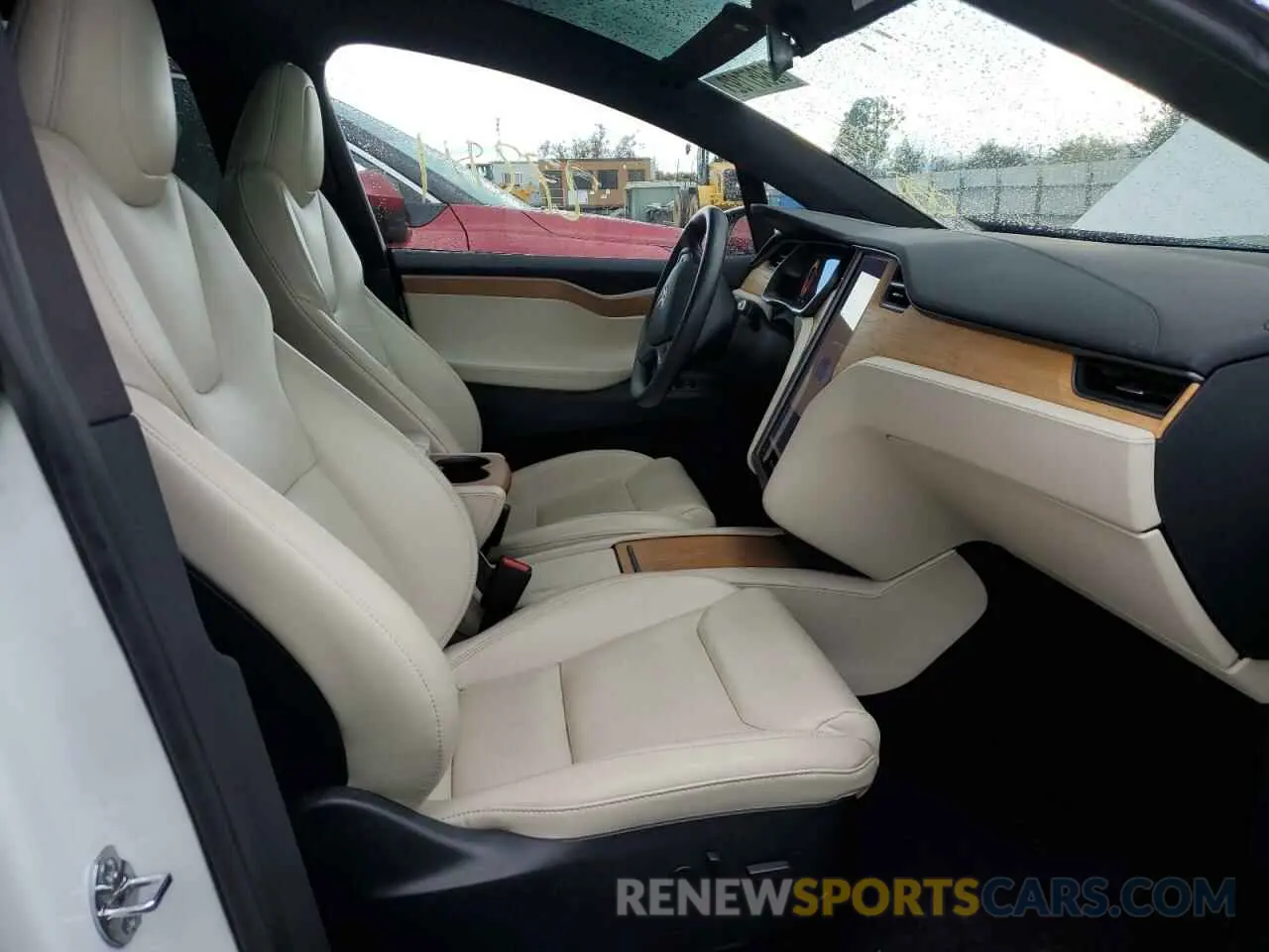 5 fotografías del automóvil dañado 5YJXCDE25MF305654 TESLA MODEL X 2021
