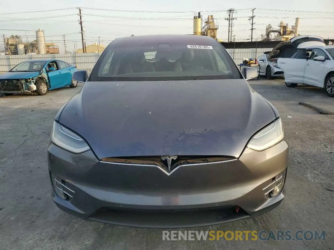 5 fotografías del automóvil dañado 5YJXCDE25MF322146 TESLA MODEL X 2021