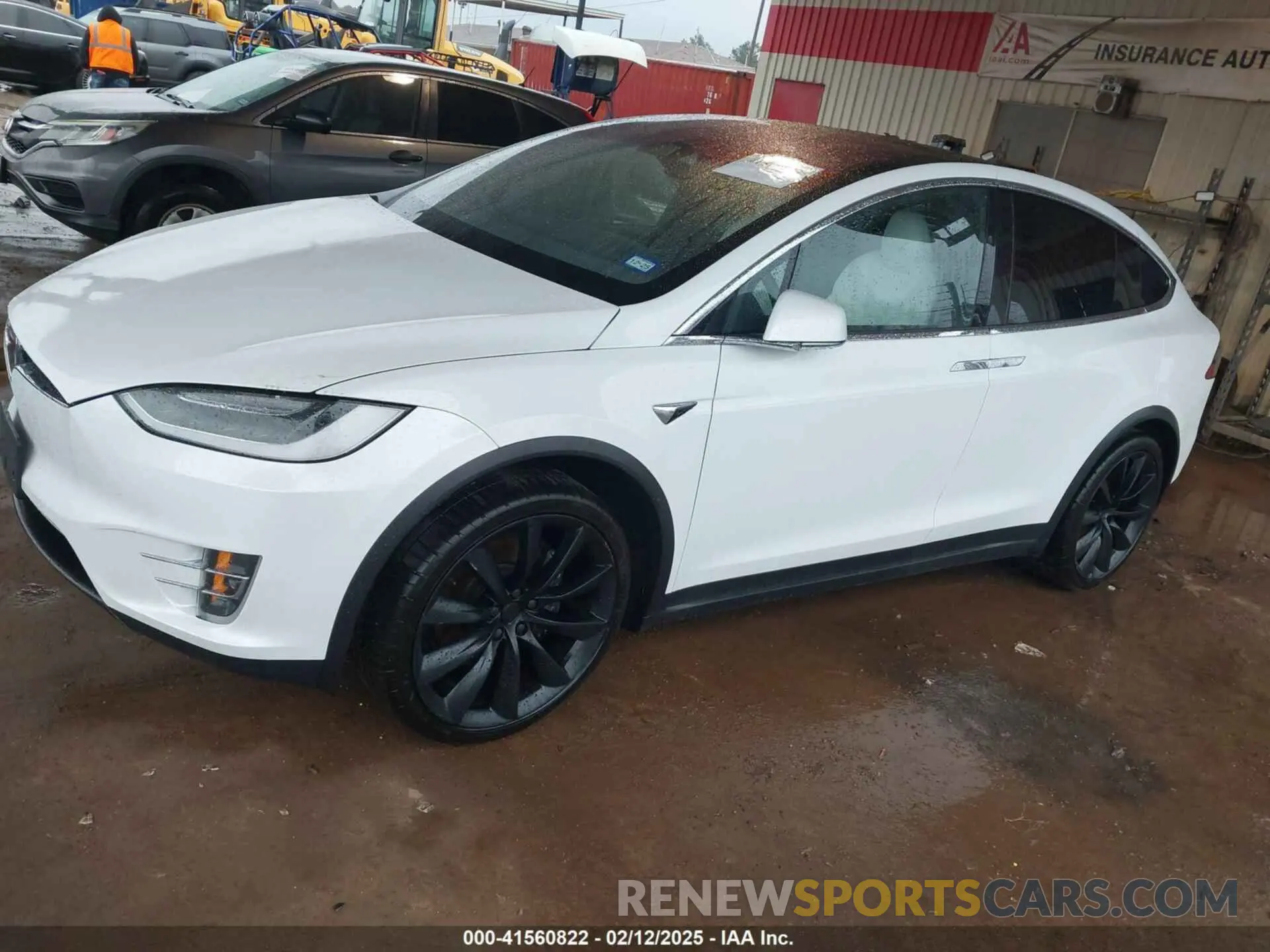2 fotografías del automóvil dañado 5YJXCDE25MF322485 TESLA MODEL X 2021