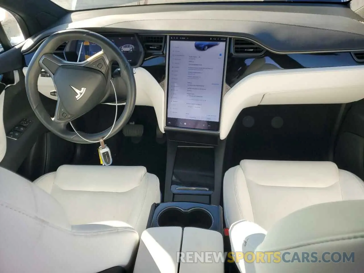 8 fotografías del automóvil dañado 5YJXCDE25MF325046 TESLA MODEL X 2021
