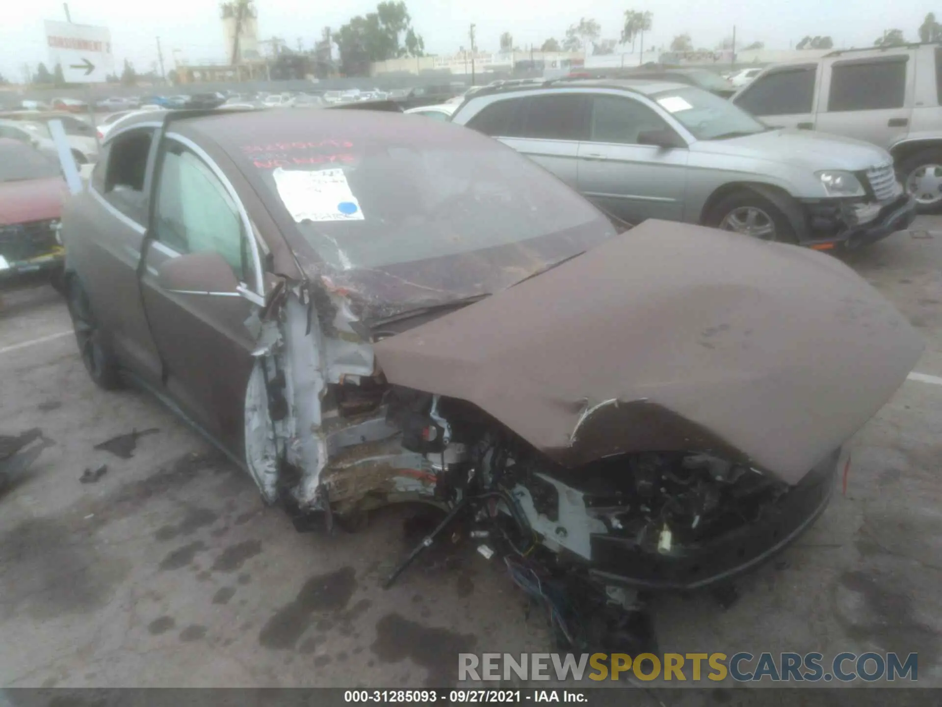 1 fotografías del automóvil dañado 5YJXCDE25MF325189 TESLA MODEL X 2021