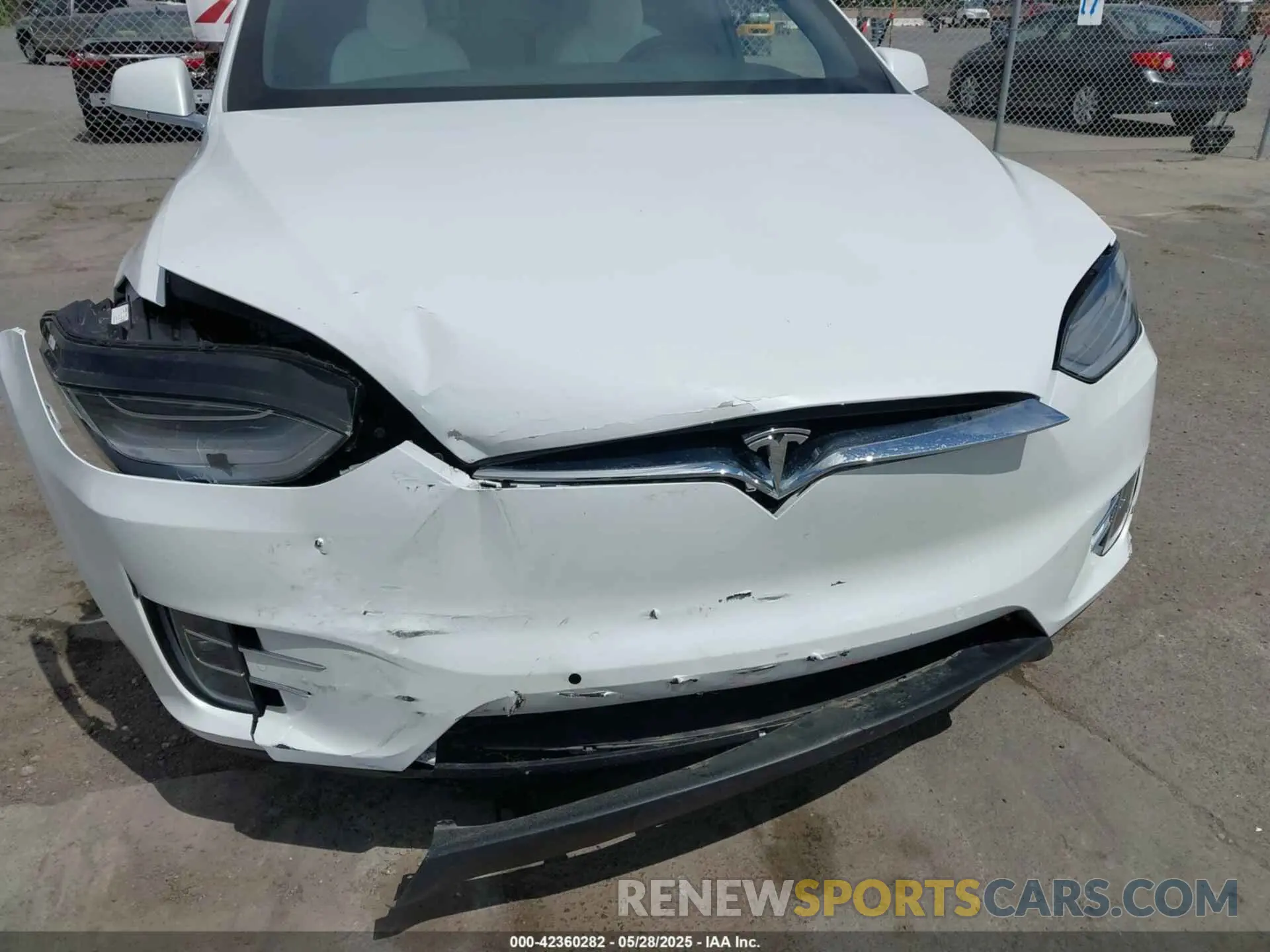 6 fotografías del automóvil dañado 5YJXCDE27MF322200 TESLA MODEL X 2021