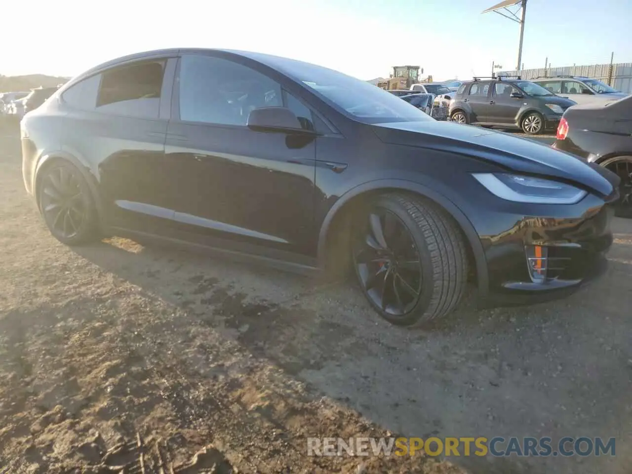 4 fotografías del automóvil dañado 5YJXCDE42MF319772 TESLA MODEL X 2021