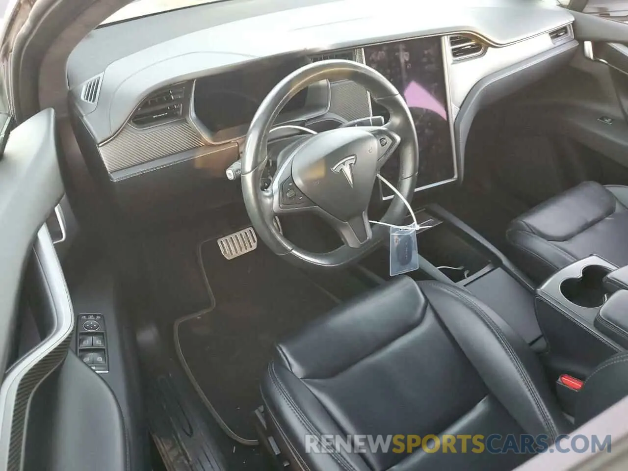 8 fotografías del automóvil dañado 5YJXCDE42MF319772 TESLA MODEL X 2021