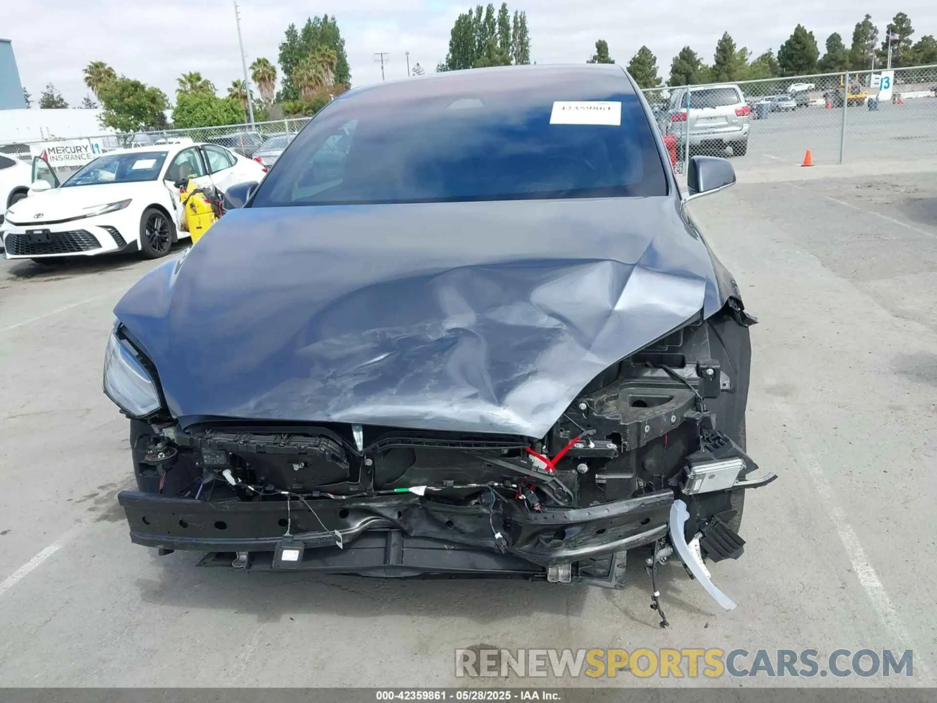 12 fotografías del automóvil dañado 5YJXCDE42MF320839 TESLA MODEL X 2021