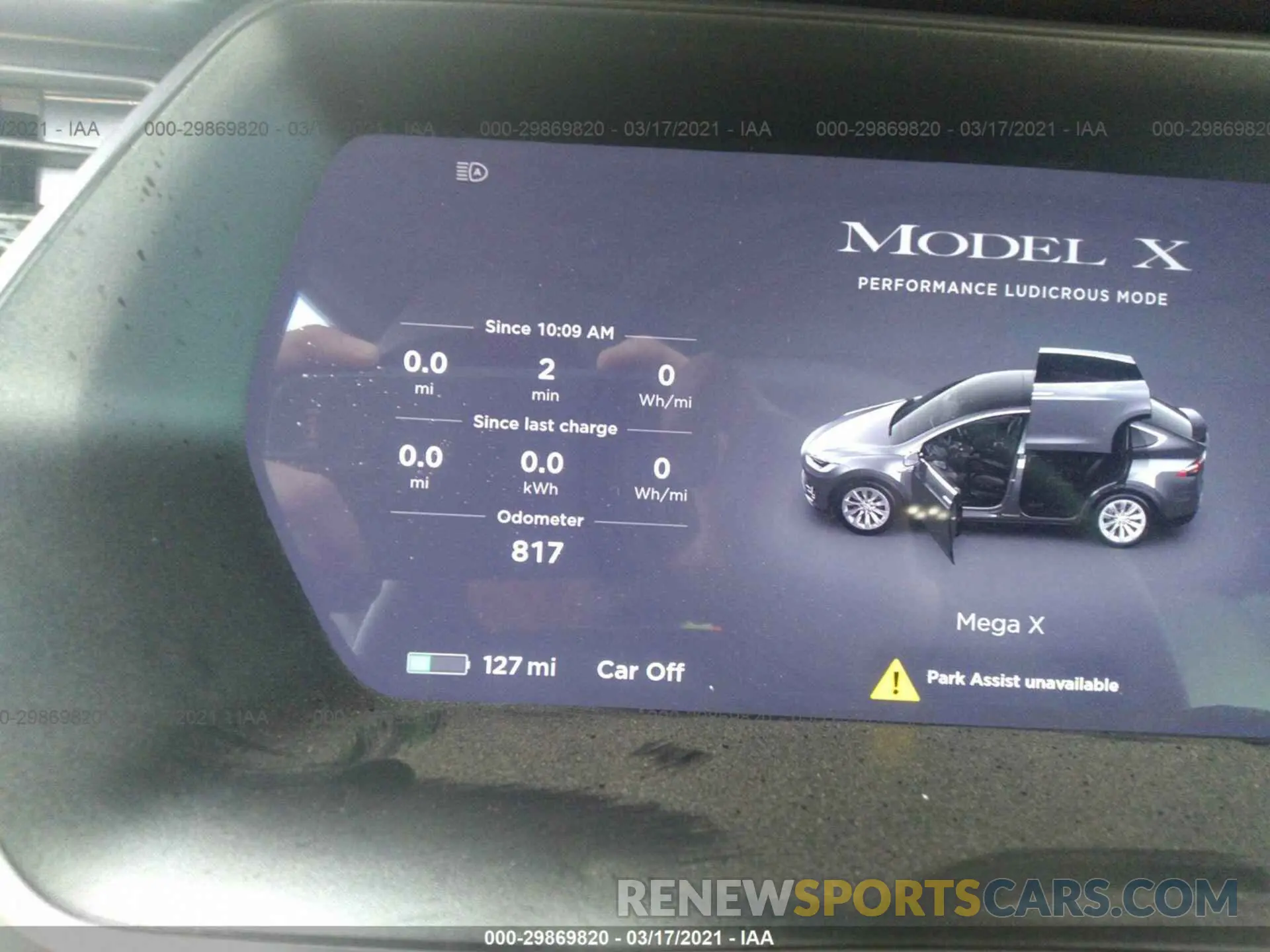 7 fotografías del automóvil dañado 5YJXCDE46MF325400 TESLA MODEL X 2021