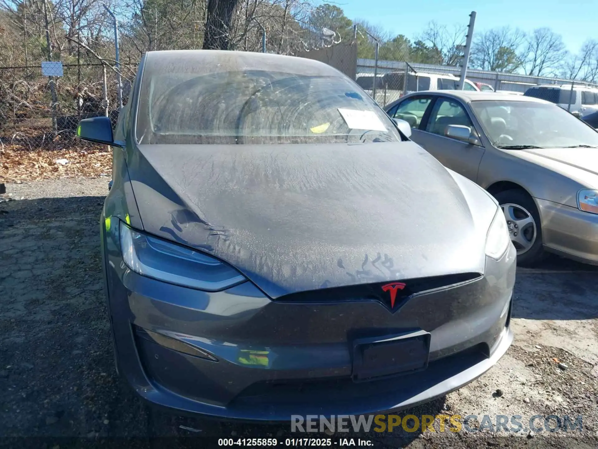 12 fotografías del automóvil dañado 7SAXCAE51NF345615 TESLA MODEL X 2022