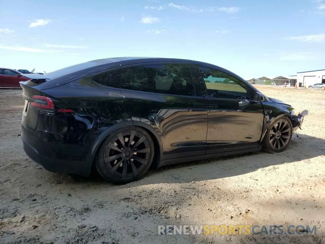 3 fotografías del automóvil dañado 7SAXCAE53NF357197 TESLA MODEL X 2022