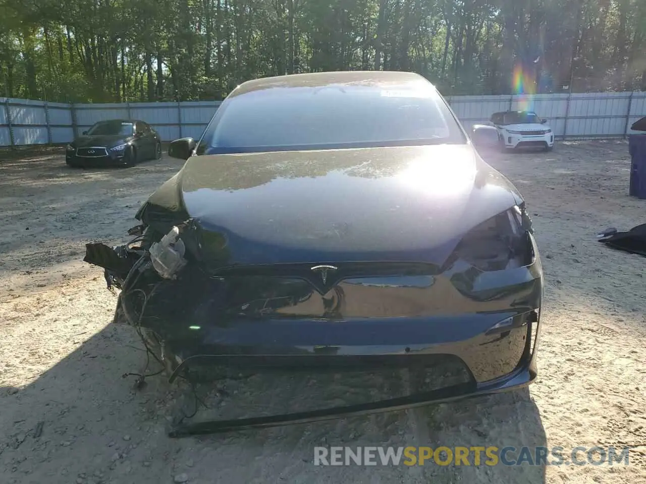 5 fotografías del automóvil dañado 7SAXCAE53NF357197 TESLA MODEL X 2022
