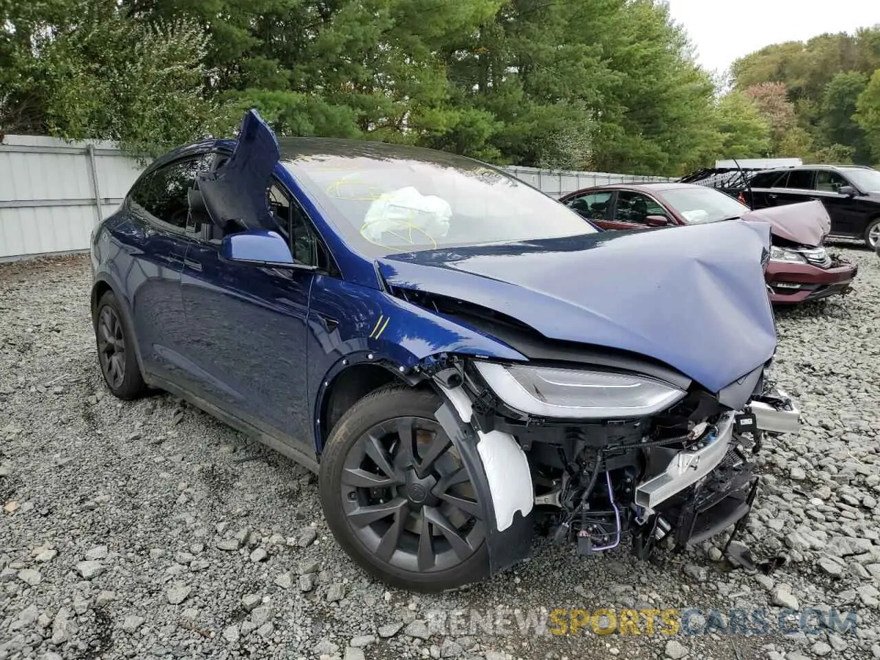 1 fotografías del automóvil dañado 7SAXCAE53NF359838 TESLA MODEL X 2022