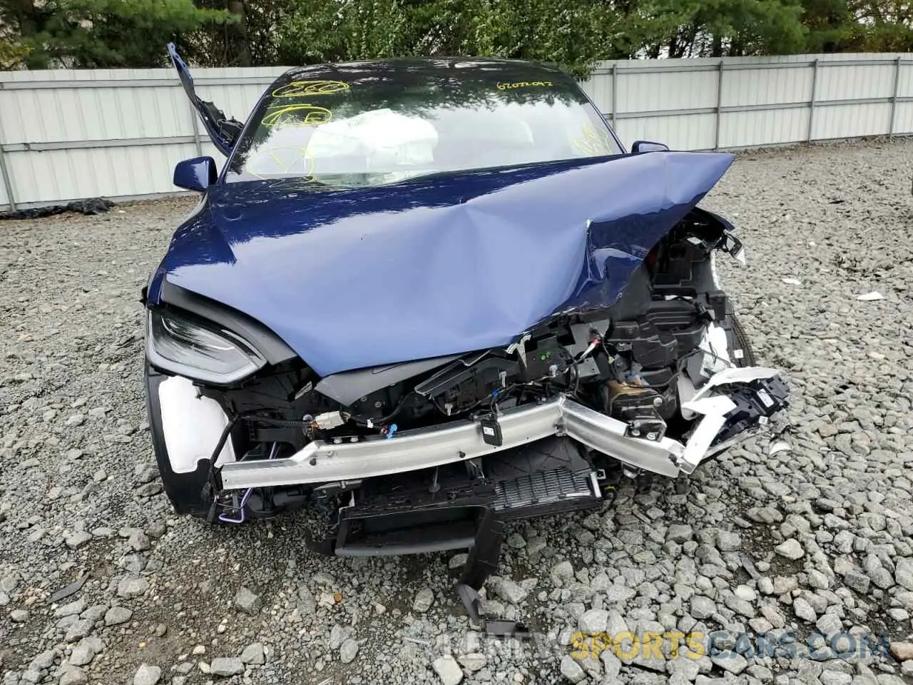 9 fotografías del automóvil dañado 7SAXCAE53NF359838 TESLA MODEL X 2022