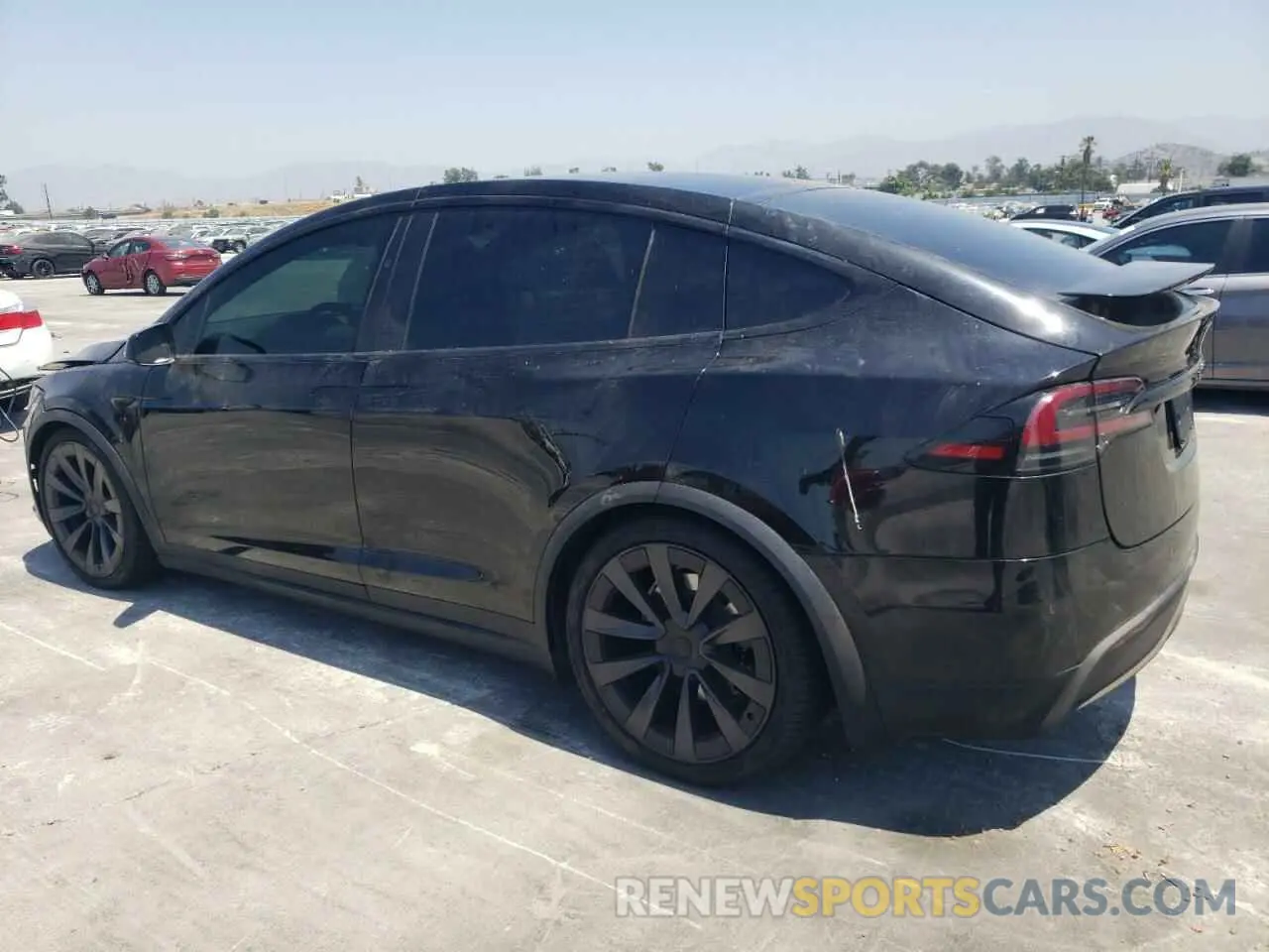 2 fotografías del automóvil dañado 7SAXCAE53NF359967 TESLA MODEL X 2022