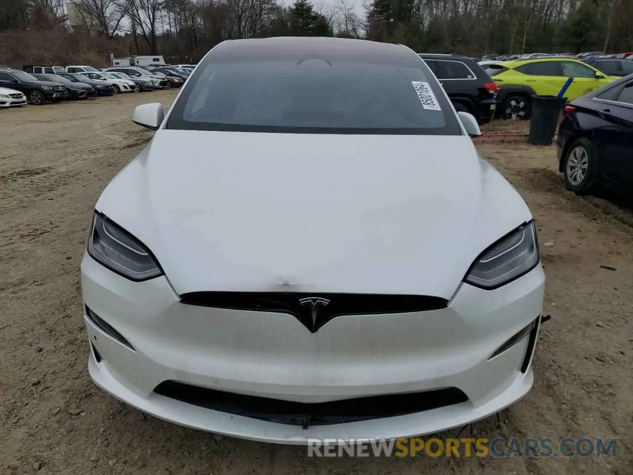 5 fotografías del automóvil dañado 7SAXCAE54NF354888 TESLA MODEL X 2022