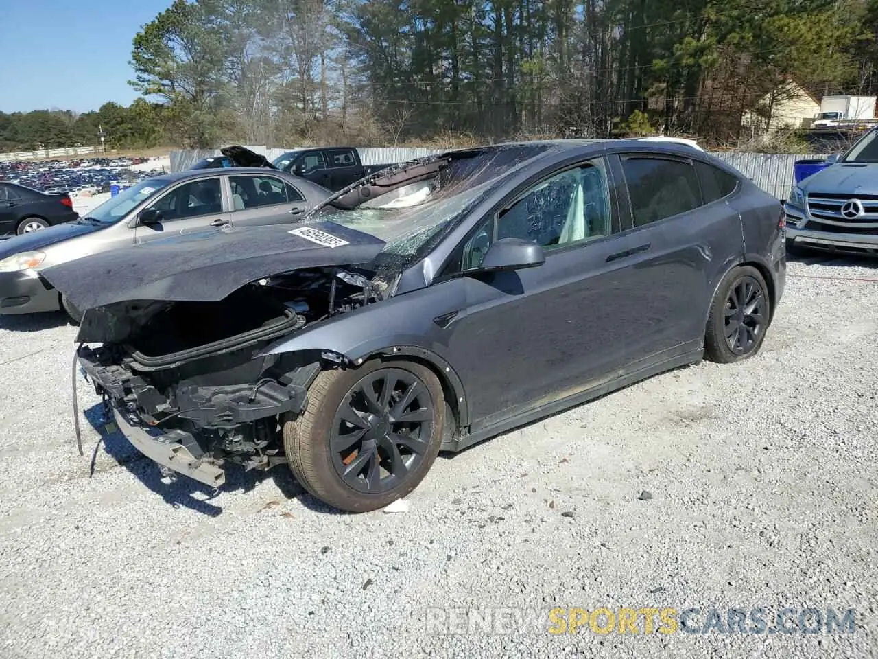 1 fotografías del automóvil dañado 7SAXCAE56NF345156 TESLA MODEL X 2022