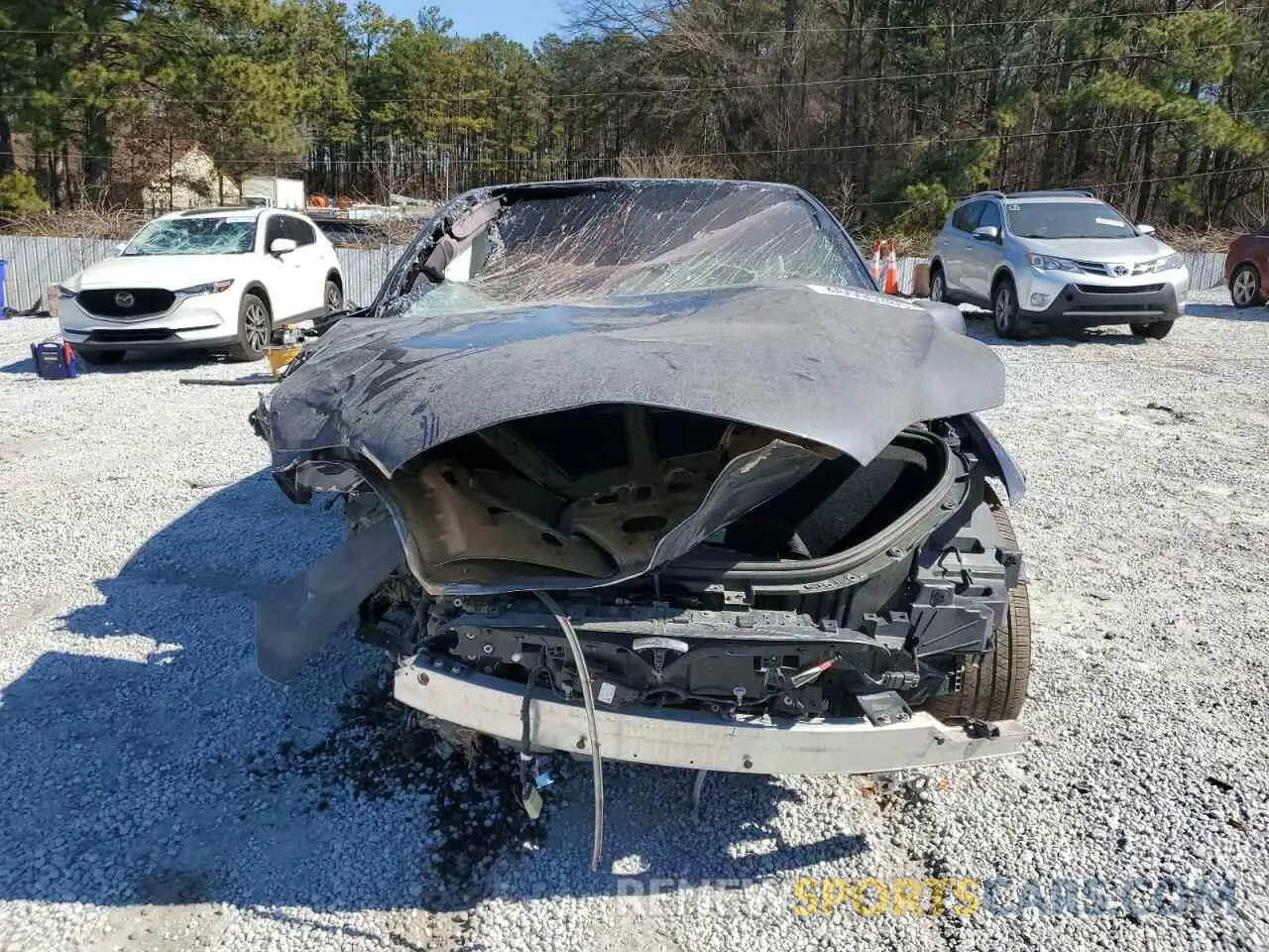5 fotografías del automóvil dañado 7SAXCAE56NF345156 TESLA MODEL X 2022
