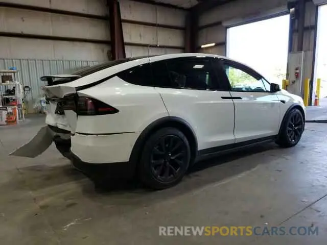 3 fotografías del automóvil dañado 7SAXCAE57NF345585 TESLA MODEL X 2022