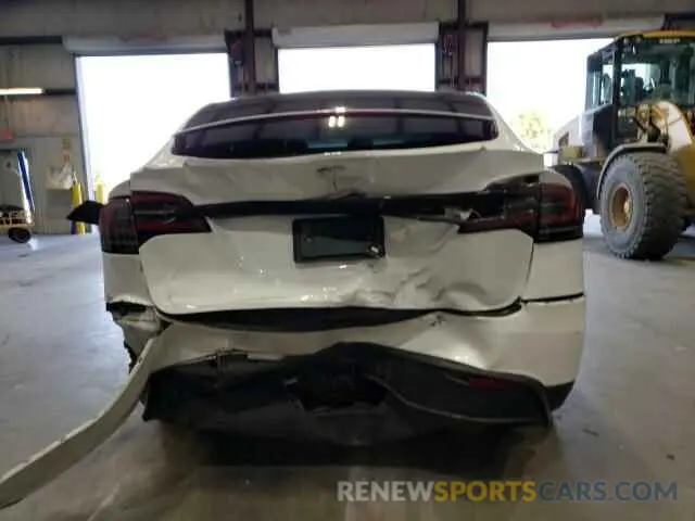 6 fotografías del automóvil dañado 7SAXCAE57NF345585 TESLA MODEL X 2022