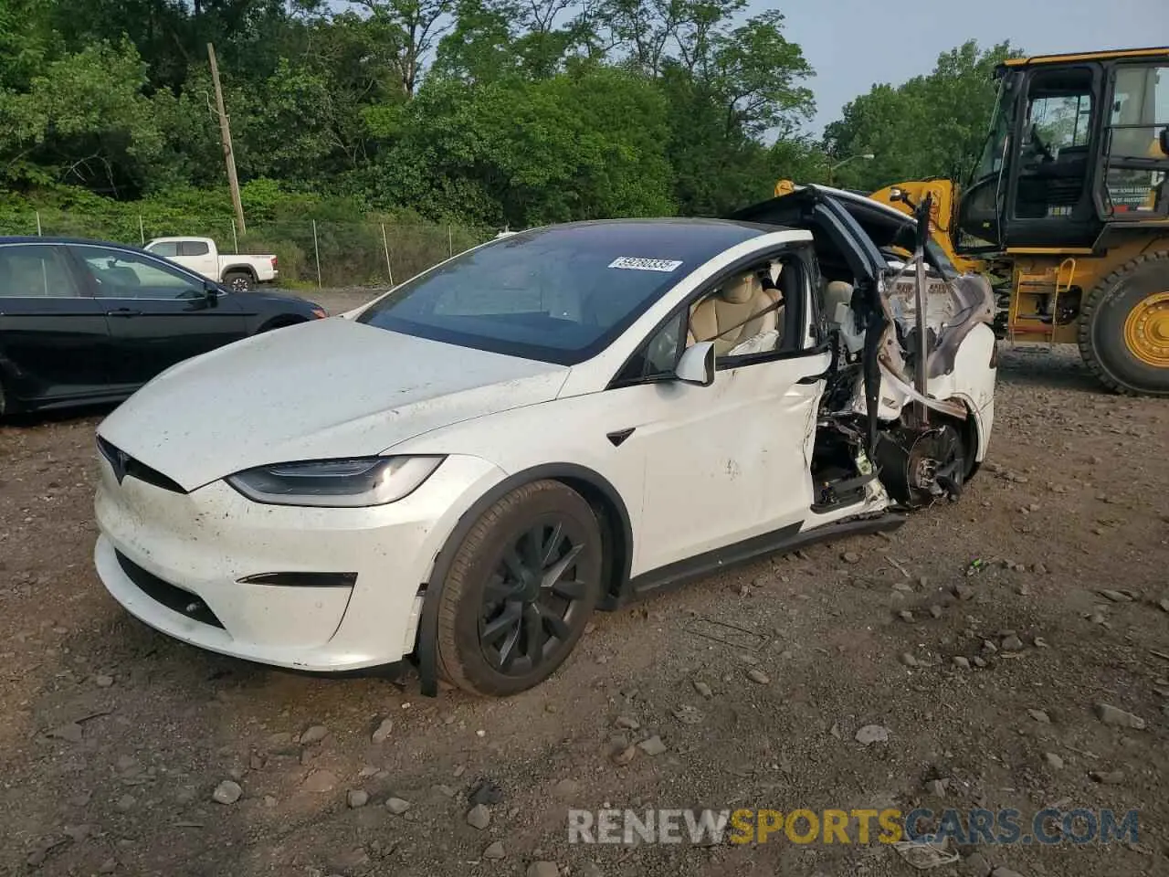 1 fotografías del automóvil dañado 7SAXCAE58NF355283 TESLA MODEL X 2022