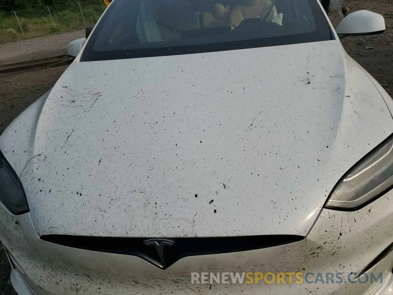 12 fotografías del automóvil dañado 7SAXCAE58NF355283 TESLA MODEL X 2022