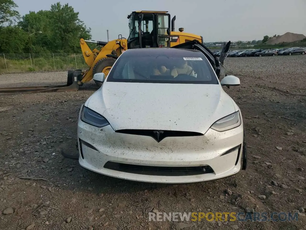 5 fotografías del automóvil dañado 7SAXCAE58NF355283 TESLA MODEL X 2022
