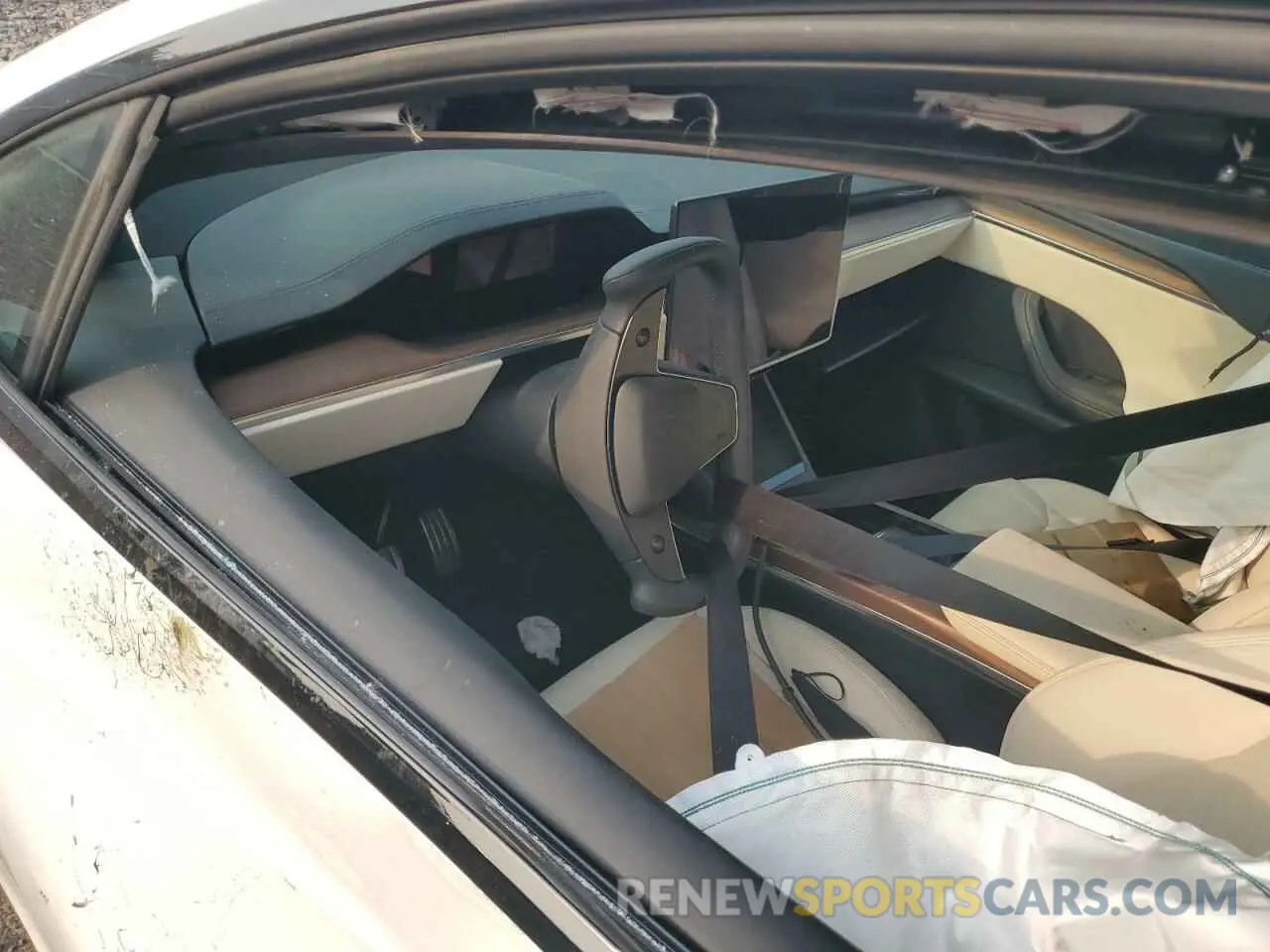 8 fotografías del automóvil dañado 7SAXCAE58NF355283 TESLA MODEL X 2022