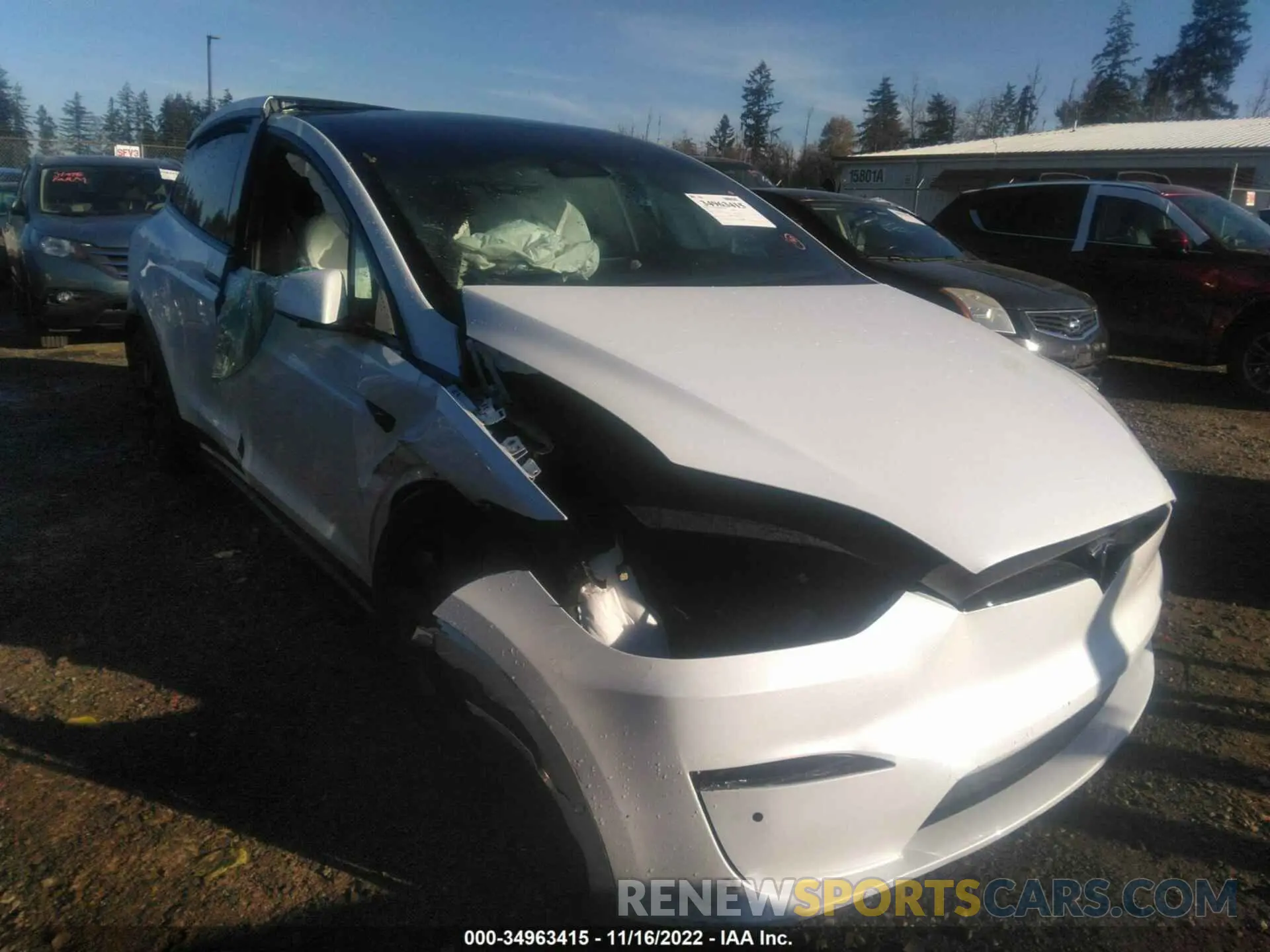 1 fotografías del automóvil dañado 7SAXCAE58NF360192 TESLA MODEL X 2022