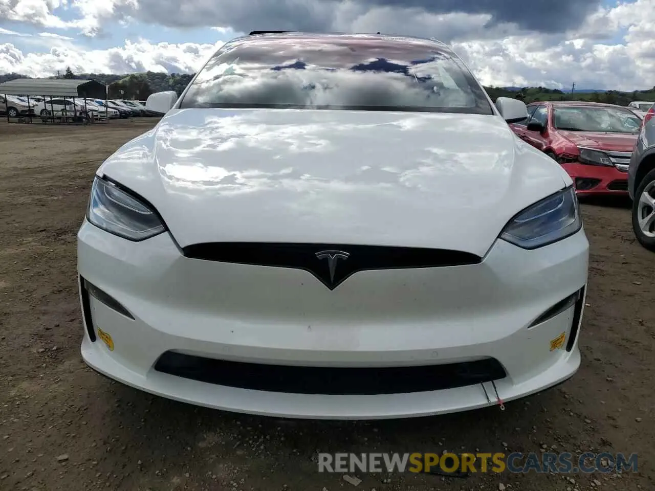 5 fotografías del automóvil dañado 7SAXCAE59NF358337 TESLA MODEL X 2022