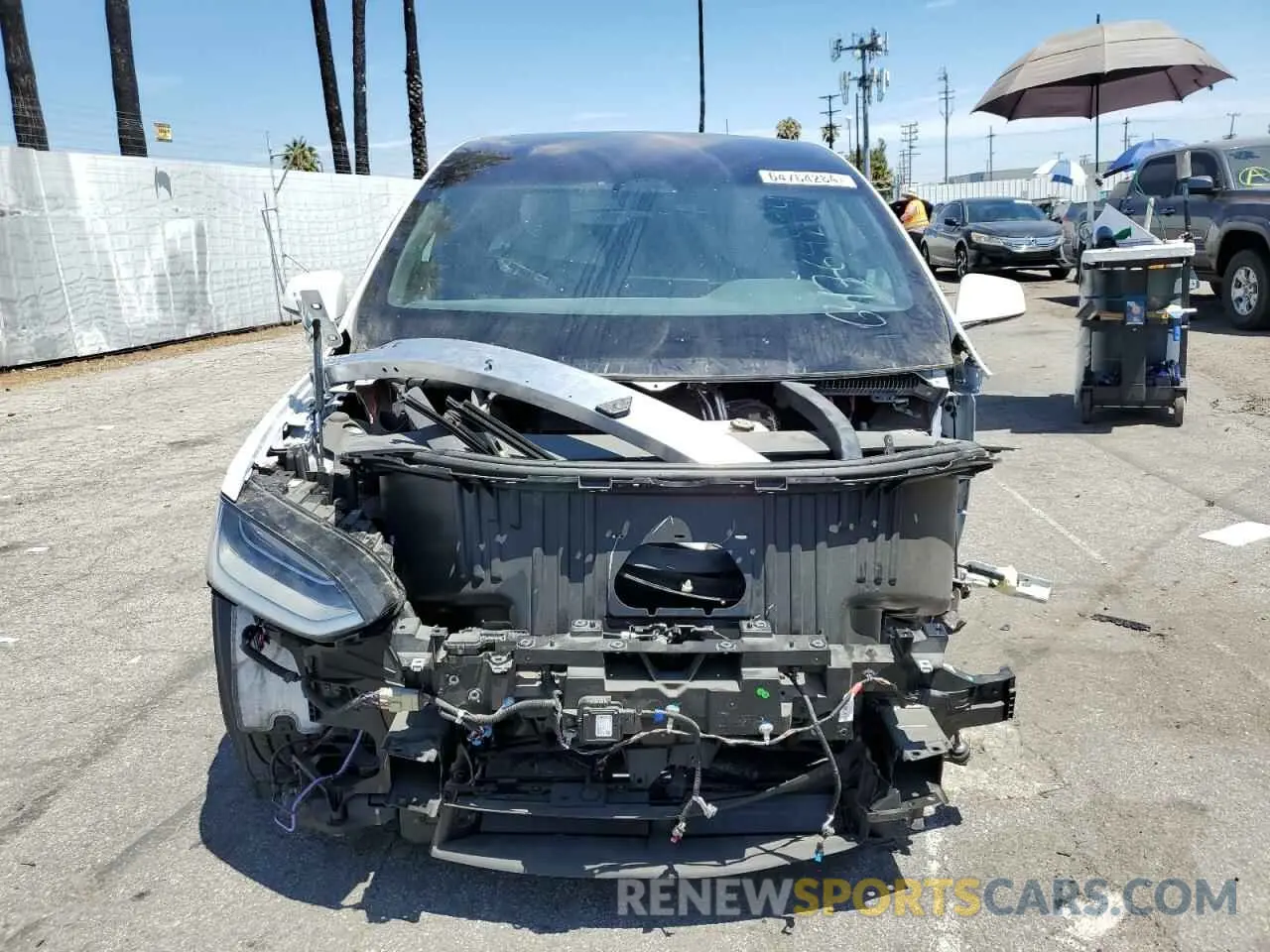 5 fotografías del automóvil dañado 7SAXCAE5XNF356175 TESLA MODEL X 2022
