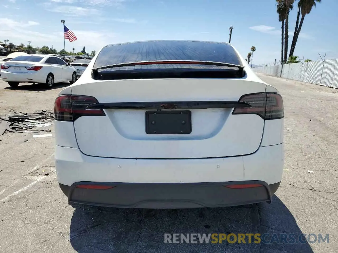6 fotografías del automóvil dañado 7SAXCAE5XNF356175 TESLA MODEL X 2022