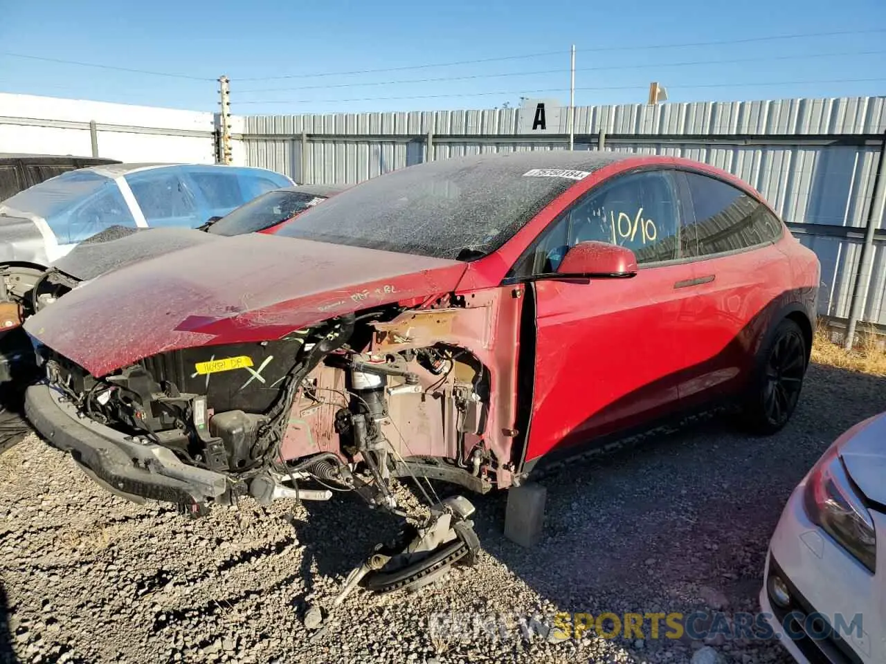 1 fotografías del automóvil dañado 7SAXCBE50NF329086 TESLA MODEL X 2022