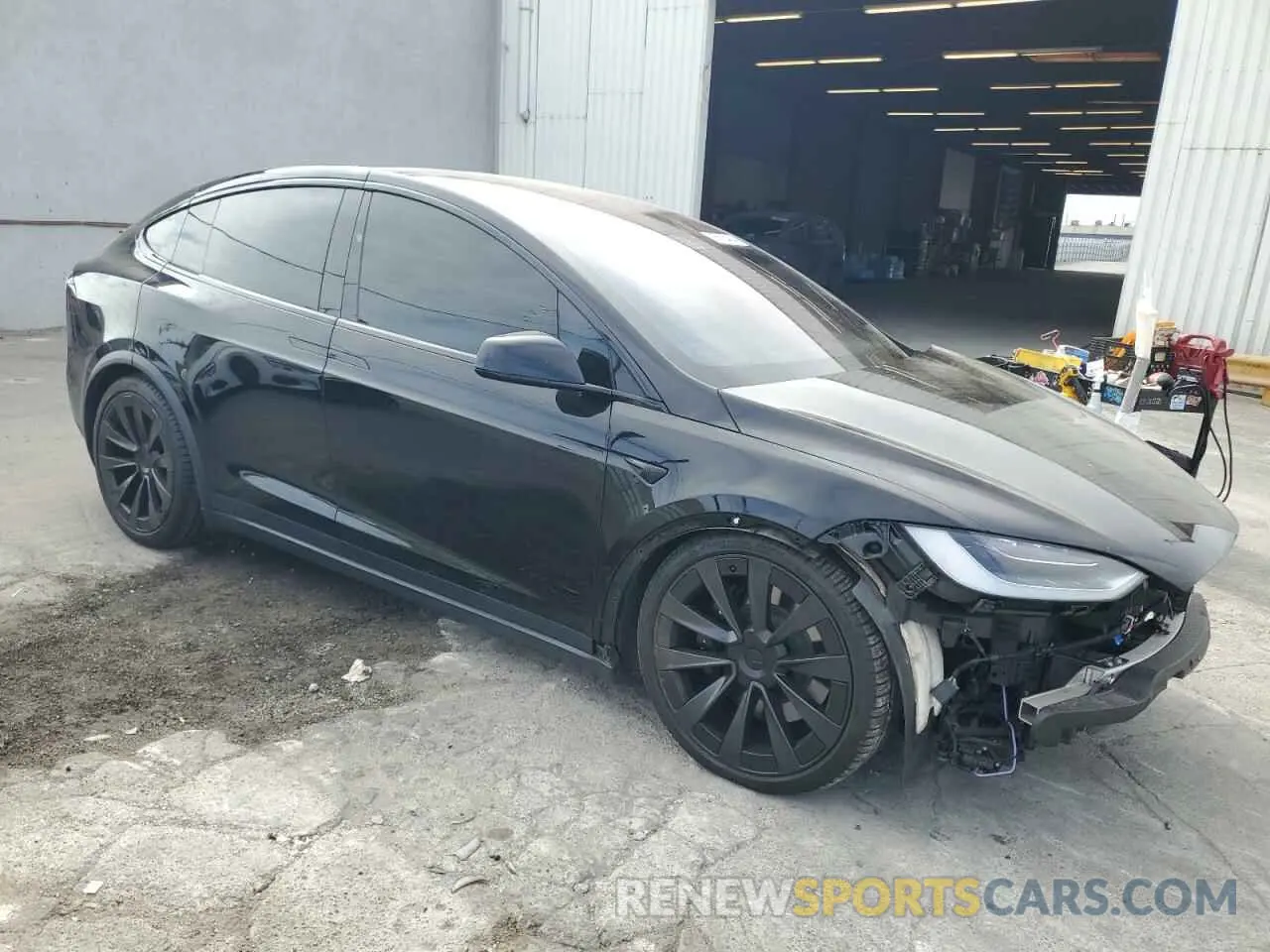 4 fotografías del automóvil dañado 7SAXCBE51NF359021 TESLA MODEL X 2022