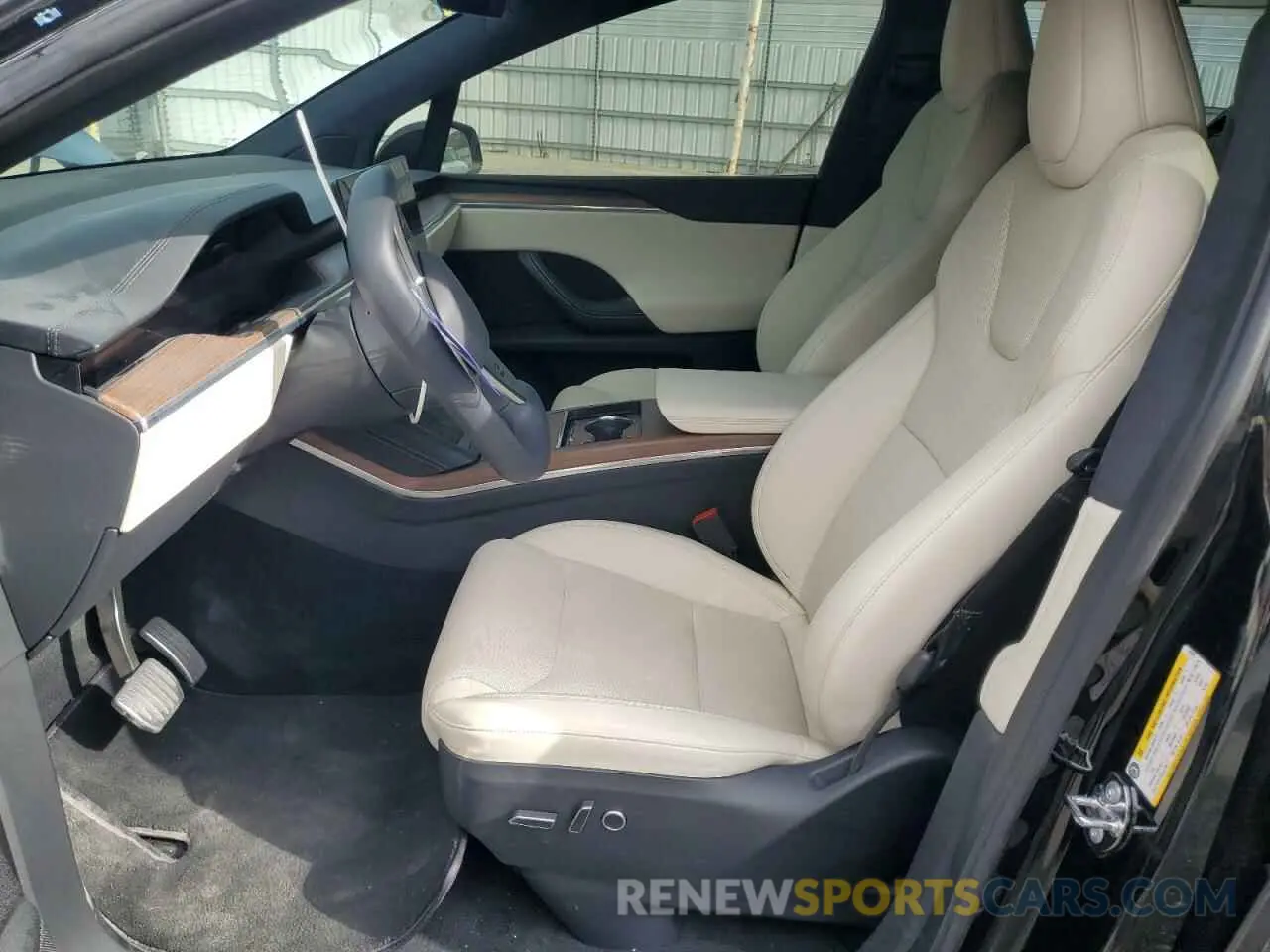7 fotografías del automóvil dañado 7SAXCBE51NF359021 TESLA MODEL X 2022