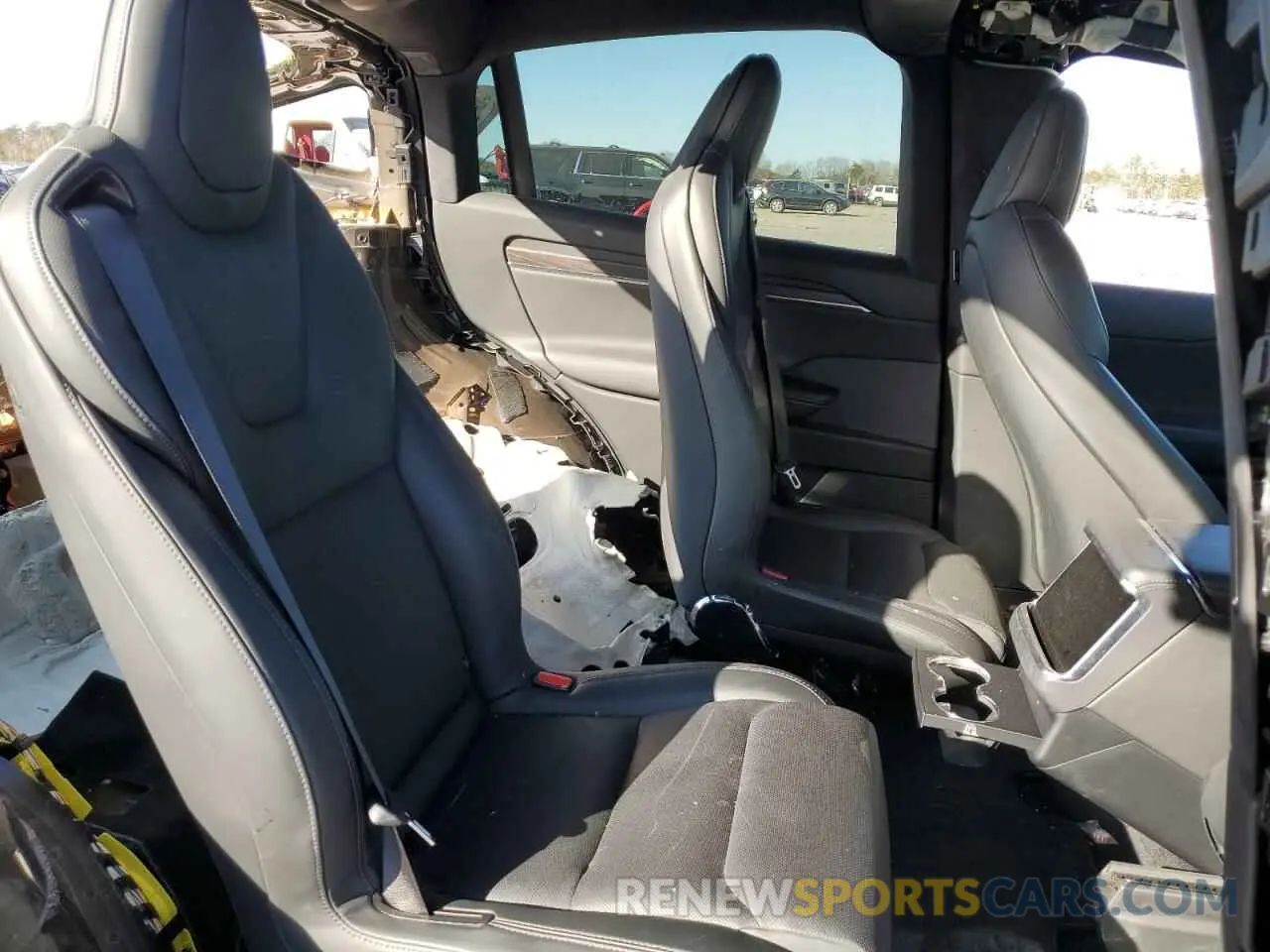10 fotografías del automóvil dañado 7SAXCBE51NF361206 TESLA MODEL X 2022